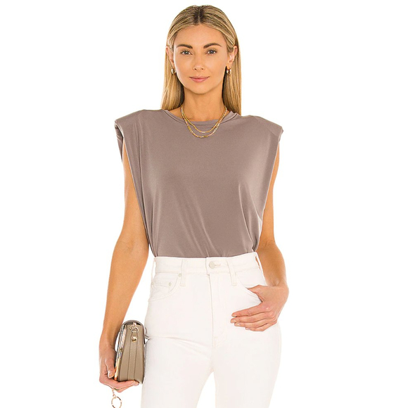 Lanston Muscle Tank Taupe Tan Size XS in Nutmeg NEW - Picture 1 of 5